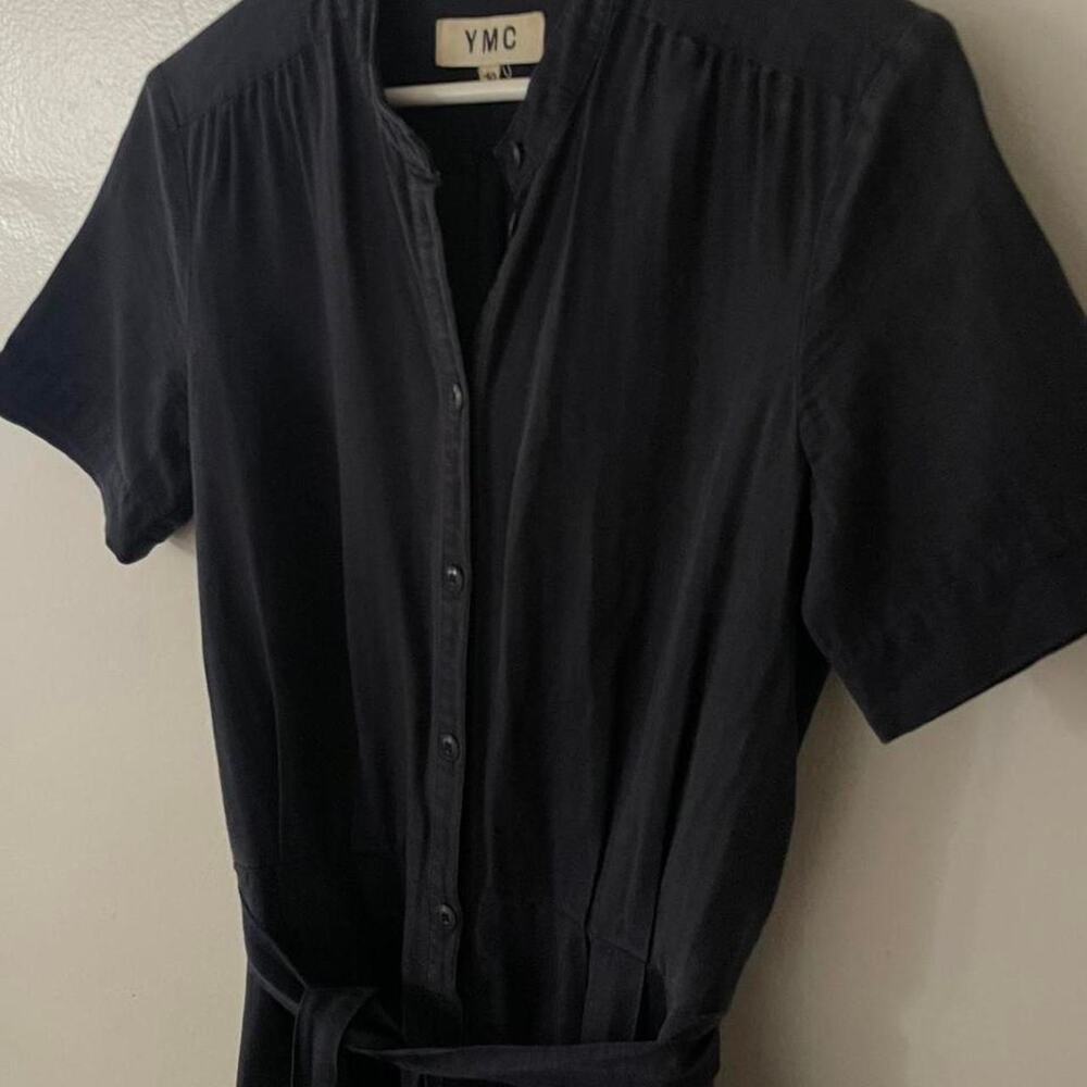 YMC Navy Cotton Jumpsuit